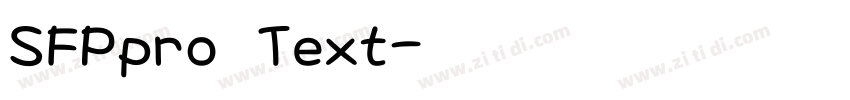 SFPpro Text字体转换